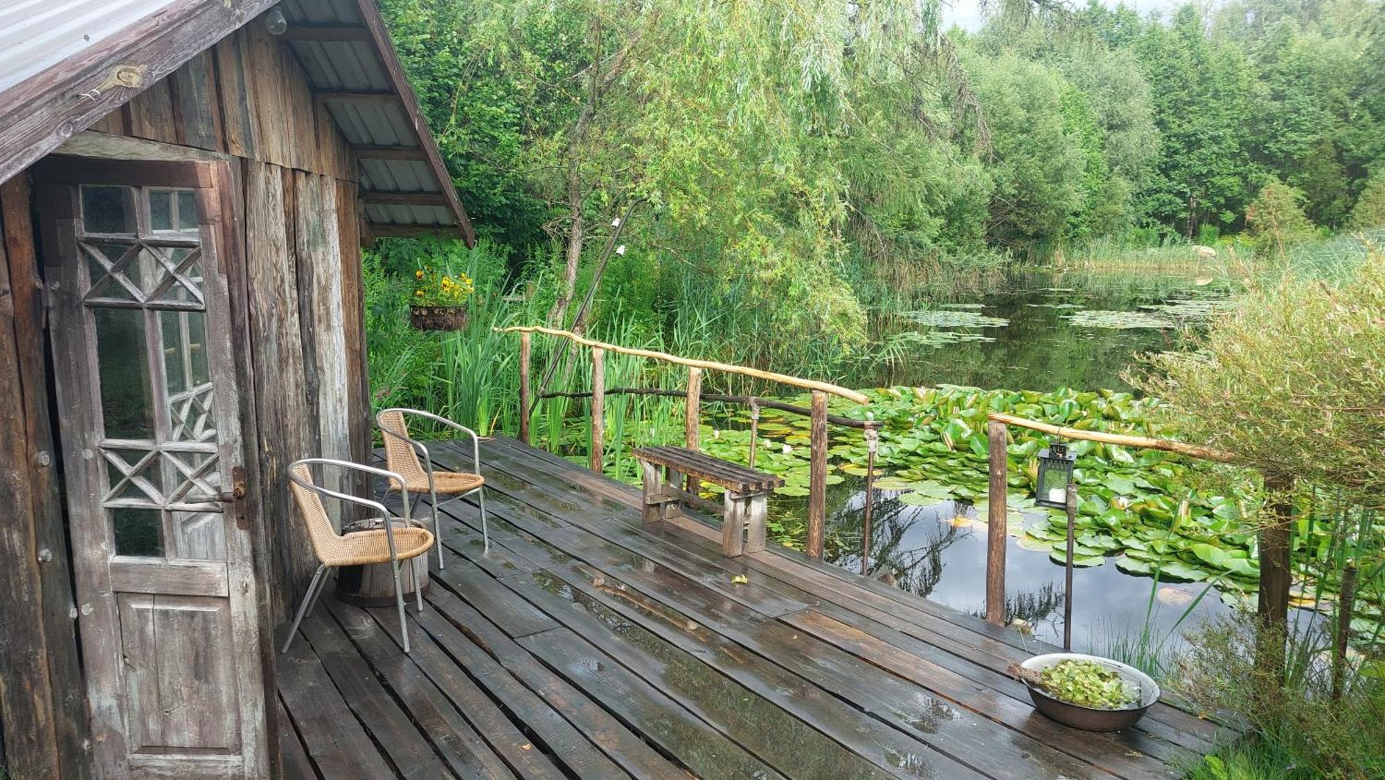 Willa Idilliska Latgaliesu Lauku Maja Ar Melno Pirti Agłona Zewnętrze zdjęcie